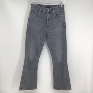 Citizens Of Humanity Women’s Denny Cropped Flare Jeans Gray Casual Size 27